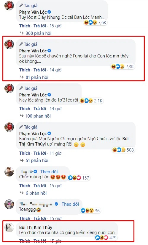 Lộc Fuho chia sẻ ý định cho con nối nghiệp ba. Ảnh: FB Lộc Fuho chia sẻ ý định cho con nối nghiệp ba. Ảnh: FB
