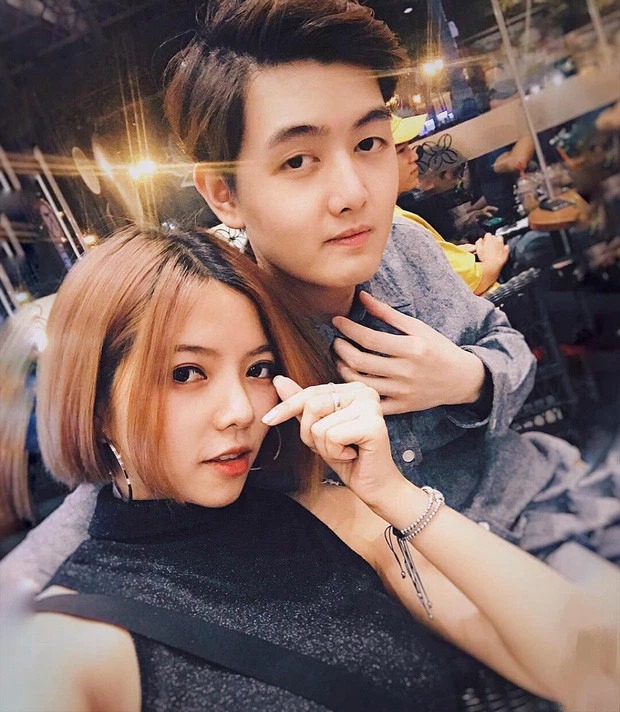 Ohsusu và bạn trai cũ Kim Phi Long. Ảnh: FB Ohsusu và bạn trai cũ Kim Phi Long. Ảnh: FB