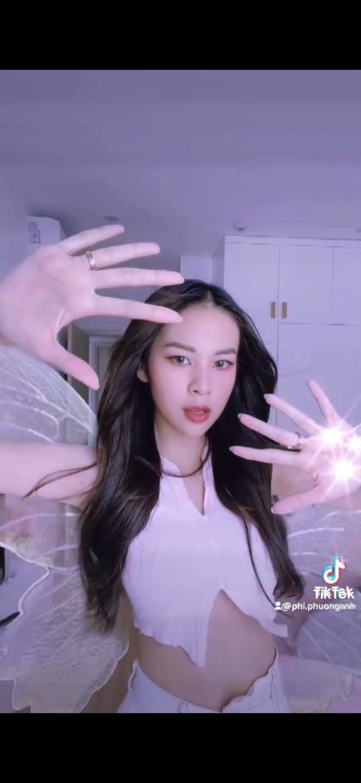 Phí Phương Anh cũng đu theo trend này. Ảnh: Chụp màn hình