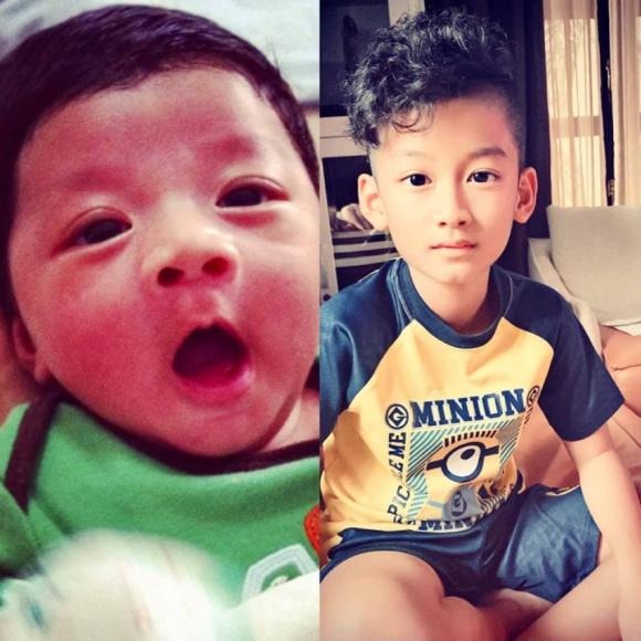 Hình ảnh dễ thương của bé Bo khi cậu mới chào đời. Ảnh: FBNV