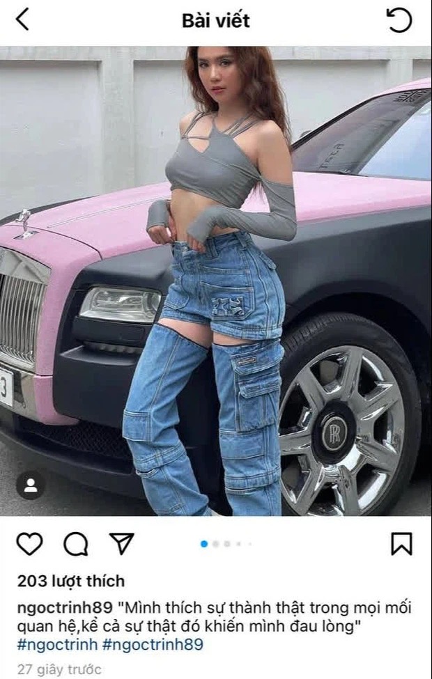 Ngọc Trinh chẳng mảy may đoái hoài đến những ồn ào với Nathan Lee. Ảnh: Instagram Ngọc Trinh chẳng mảy may đoái hoài đến những ồn ào với Nathan Lee. Ảnh: Instagram