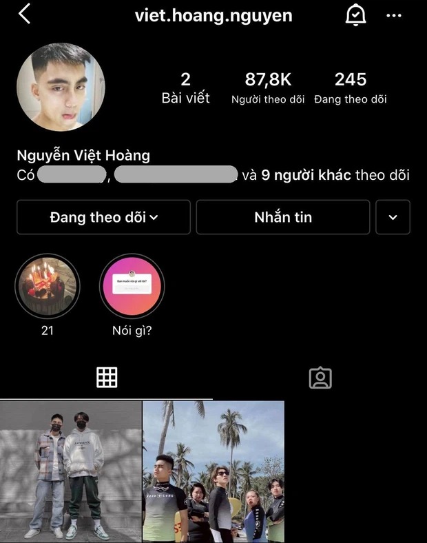 Việt Hoàng hiếm hoi chia sẻ hình ảnh, thông tin trên MXH. Ảnh: Insta Việt Hoàng hiếm hoi chia sẻ hình ảnh, thông tin trên MXH. Ảnh: Insta
