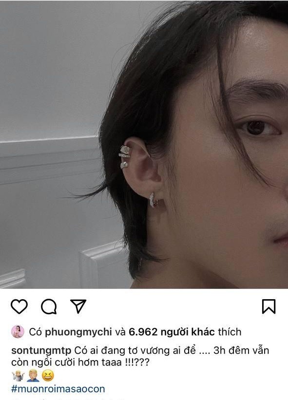 3h đêm, Sơn Tùng tơ vương một ai đó?. Ảnh: Instagram