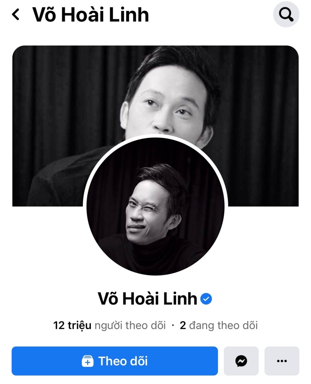 Hoài Linh có tới 12 triệu người theo dõi. Ảnh: FBNV Hoài Linh có tới 12 triệu người theo dõi. Ảnh: FBNV