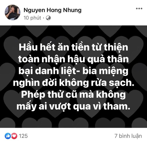 2 bài đăng này hiện đã không còn thấy trên trang cá nhân của vợ Xuân Bắc. Ảnh: Chụp màn hình 2 bài đăng này hiện đã không còn thấy trên trang cá nhân của vợ Xuân Bắc. Ảnh: Chụp màn hình