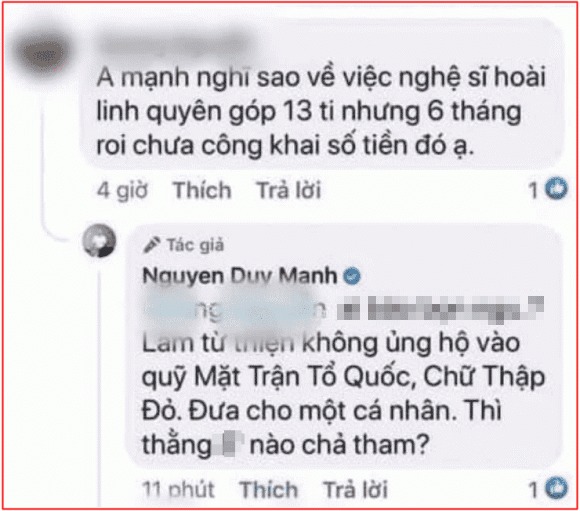 Nam ca sĩ Duy Mạnh có chia sẻ đáng chú ý về ồn ào của Hoài Linh. Ảnh: Chụp màn hình Nam ca sĩ Duy Mạnh có chia sẻ đáng chú ý về ồn ào của Hoài Linh. Ảnh: Chụp màn hình