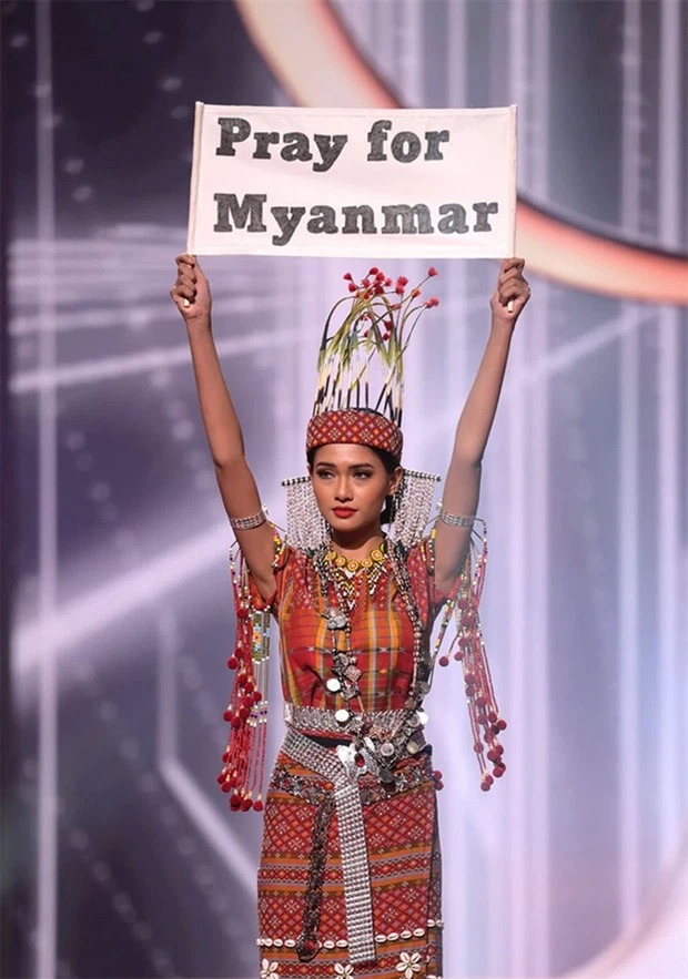 Hoa hậu Myanmar tại Miss Universe 2020. Ảnh: Internet Hoa hậu Myanmar tại Miss Universe 2020. Ảnh: Internet
