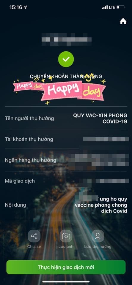 Vy Oanh công khai hình ảnh đã thực hiện từ thiện. Ảnh: FBNV Vy Oanh công khai hình ảnh đã thực hiện từ thiện. Ảnh: FBNV