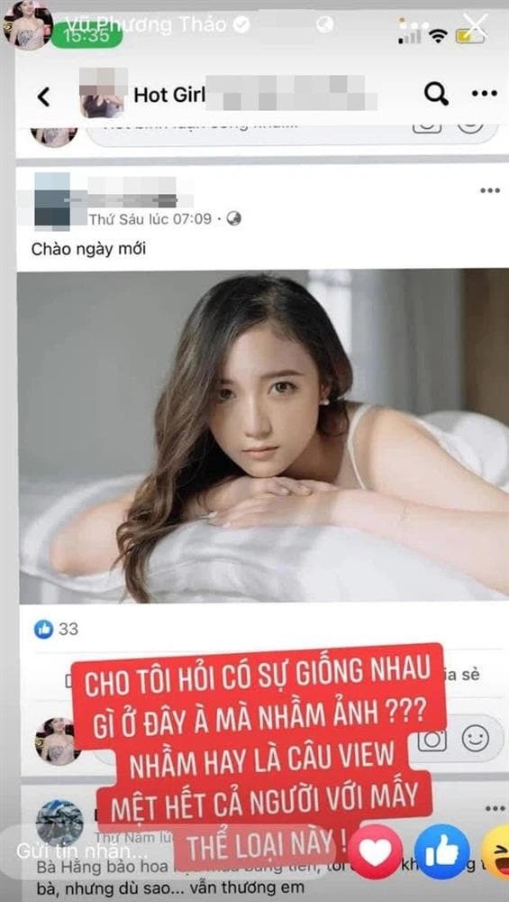MC Phương Thảo bức xúc về sự việc. Ảnh: FBNV MC Phương Thảo bức xúc về sự việc. Ảnh: FBNV