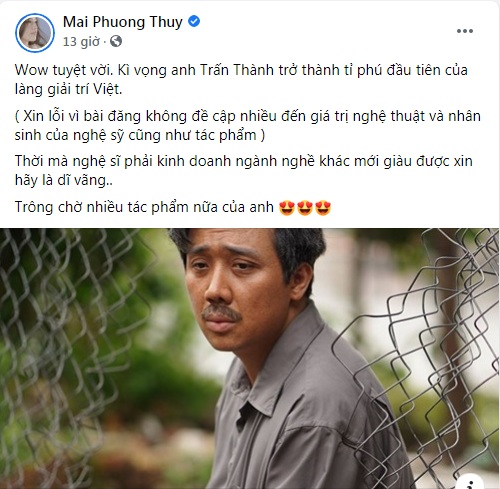 Mai Phương Thúy kỳ vọng Trấn Thành sẽ là người đàn ông đặc biệt nhất Vbiz 2 Mai Phương Thúy kỳ vọng Trấn Thành sẽ là người đàn ông đặc biệt nhất Vbiz 2