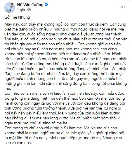 Hồ Văn Cường hé lộ con người thật của Phi Nhung giữa ồn ào của nữ ca sĩ với bà Phương Hằng 3 Hồ Văn Cường hé lộ con người thật của Phi Nhung giữa ồn ào của nữ ca sĩ với bà Phương Hằng 3