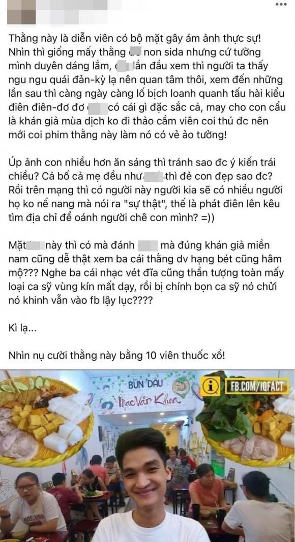 CDM có những lời lẽ không hay đến Mạc Văn Khoa. Ảnh: FBNV CDM có những lời lẽ không hay đến Mạc Văn Khoa. Ảnh: FBNV