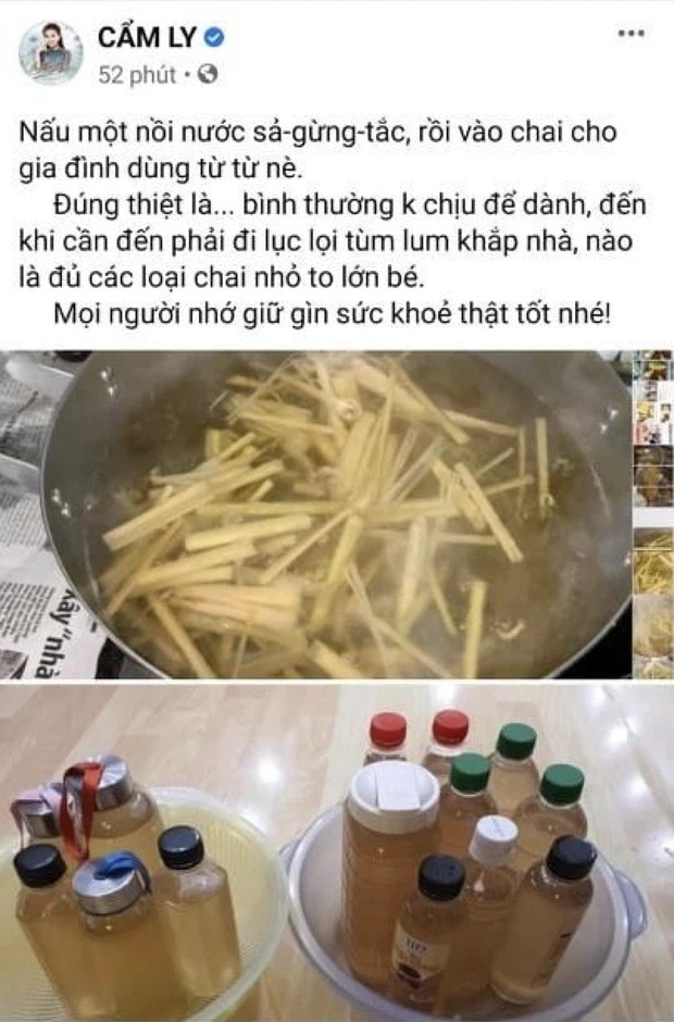 Cẩm Ly gây chú ý với bài đăng mới nhất của mình. Ảnh: FBNV Cẩm Ly gây chú ý với bài đăng mới nhất của mình. Ảnh: FBNV