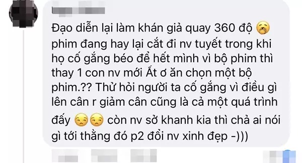 Phản ứng của khán giả trước sự thay đổi về vai diễn Diệp trong Hương vị tình thân phần 2. Ảnh: FB Phản ứng của khán giả trước sự thay đổi về vai diễn Diệp trong Hương vị tình thân phần 2. Ảnh: FB