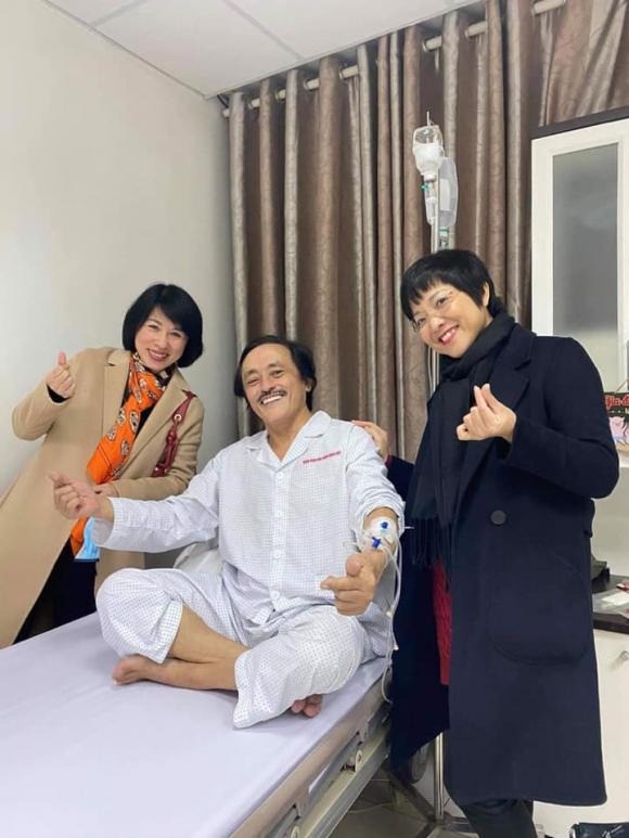 MC Thảo Vân đến thăm NS Giang Còi hồi đầu năm. Ảnh: FBNV MC Thảo Vân đến thăm NS Giang Còi hồi đầu năm. Ảnh: FBNV