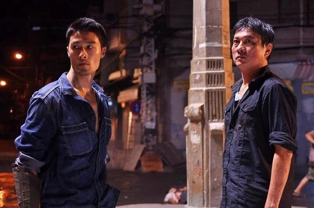 Hoàng Phúc và Johnny Trí Nguyễn trong Bụi đời chợ Lớn cách đây 8 năm. Ảnh: Internet