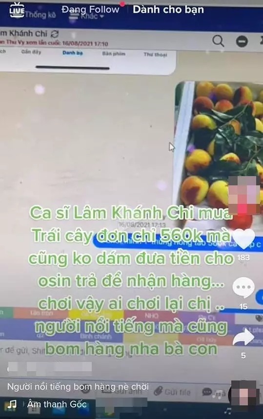 Lâm Khánh Chi than 'xui' sau khi bị 'bóc phốt' bỗng bị dân tình quay ra chỉ trích - Ảnh 1 Lâm Khánh Chi than 'xui' sau khi bị 'bóc phốt' bỗng bị dân tình quay ra chỉ trích - Ảnh 1
