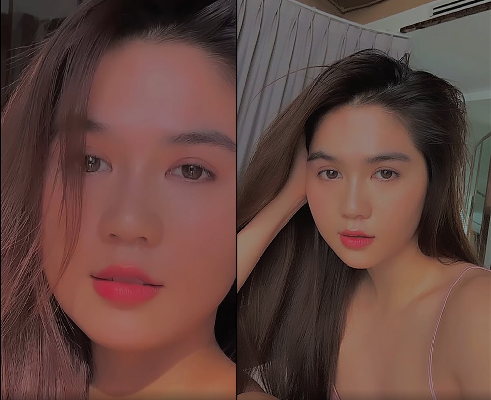 Ngọc Trinh tăng cân thấy rõ. Ảnh: FBNV