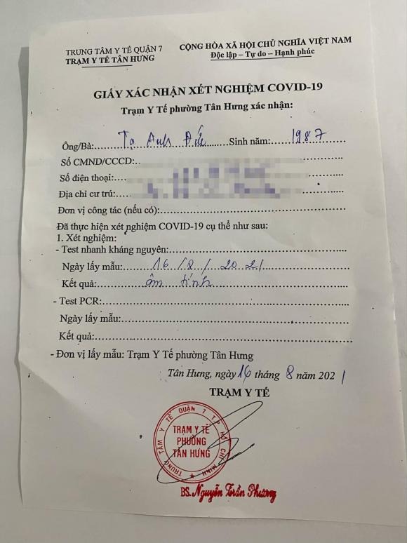 Diễn viên bị Trấn Thành 'gả bán' mắc Covid-19 khỏi bệnh sau 20 ngày điều trị tại nhà - Ảnh 1 Diễn viên bị Trấn Thành 'gả bán' mắc Covid-19 khỏi bệnh sau 20 ngày điều trị tại nhà - Ảnh 1