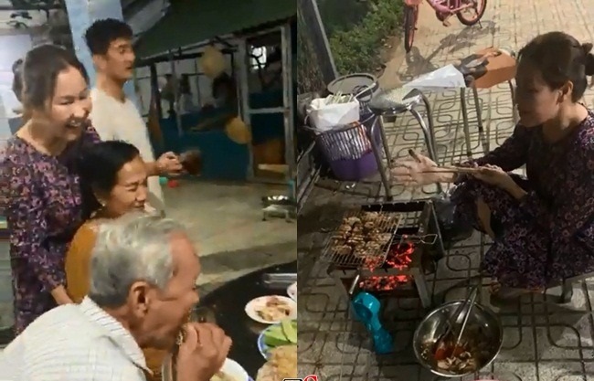 Ngọc Tiền vô cùng gần gũi, yêu thương gia đình nhà chồng. Ảnh: FBNV Ngọc Tiền vô cùng gần gũi, yêu thương gia đình nhà chồng. Ảnh: FBNV