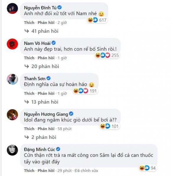 Không ngớt lời bình luận của dàn sao Việt gửi đến Mạnh Trường. Ảnh: FBNV Không ngớt lời bình luận của dàn sao Việt gửi đến Mạnh Trường. Ảnh: FBNV