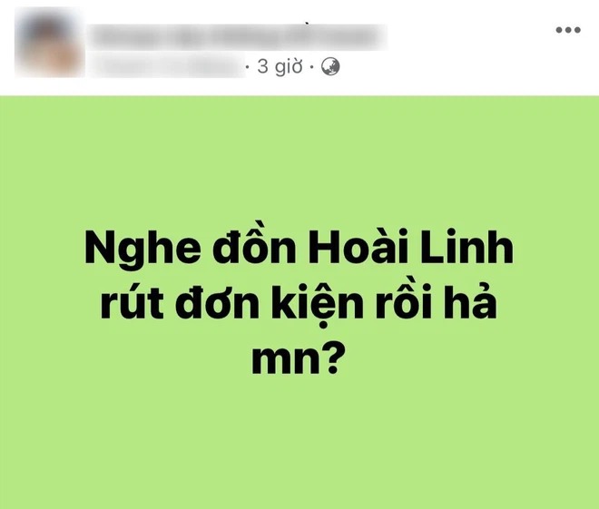 Rộ tin Hoài Linh rút đơn kiện bà Phương Hằng sau khi bị CĐM 'khiếu nại'? 2 Rộ tin Hoài Linh rút đơn kiện bà Phương Hằng sau khi bị CĐM 'khiếu nại'? 2