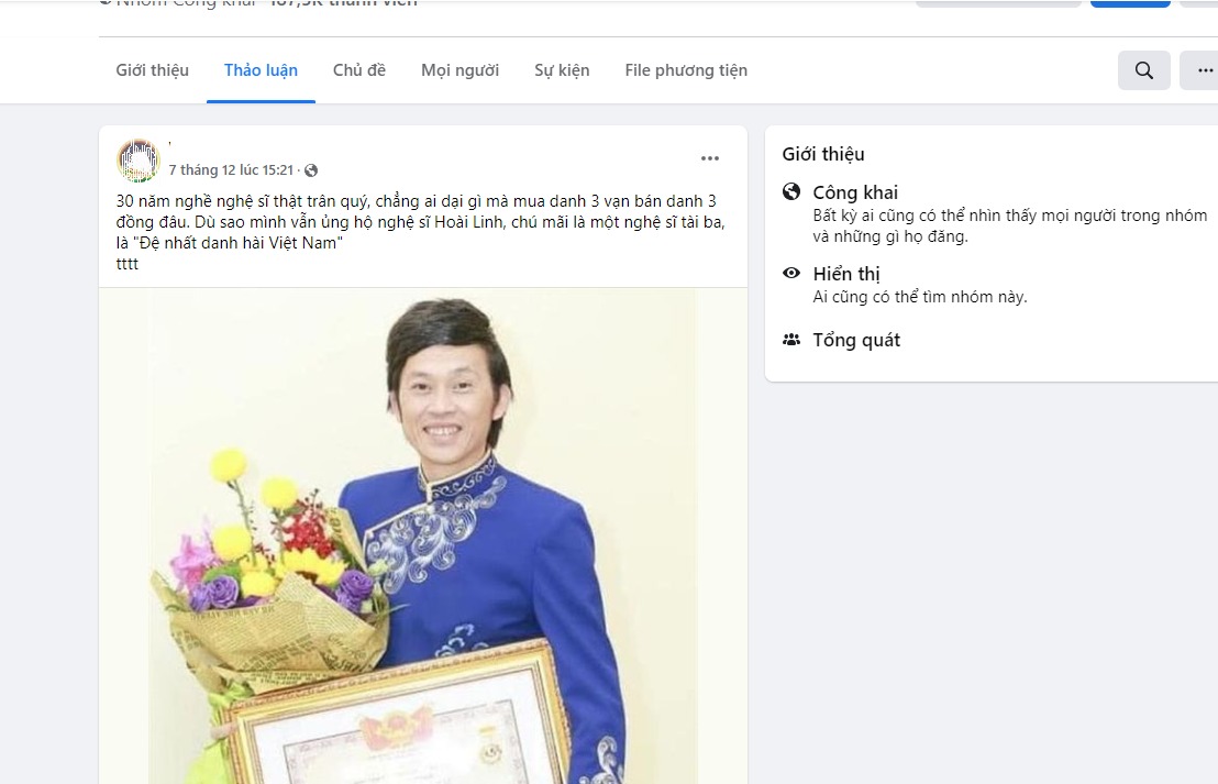 Sao Việt 11/12: Xôn xao hình Hoài Linh nhận giải thưởng, hành động bất ngờ của chồng cũ Phi Nhung dù đã ly hôn 1