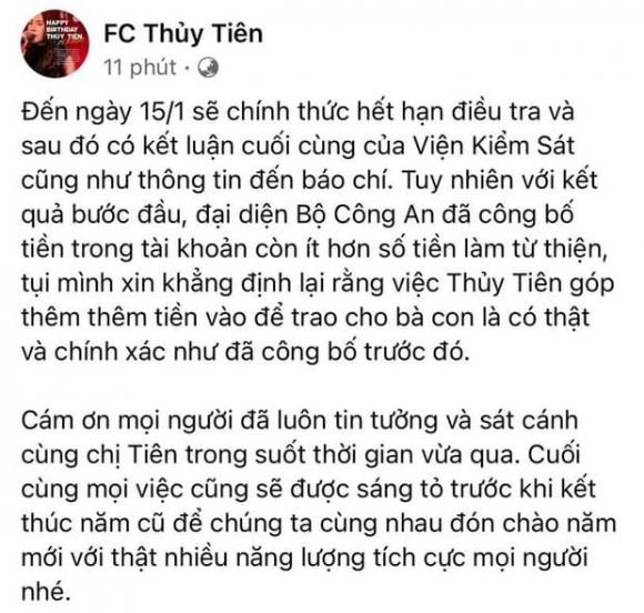 Thế lực hậu thuẫn Thủy Tiên ra mặt, tuyên bố chắc nịch 1 điều sau khi nữ ca sĩ được 'giải oan' 3 Thế lực hậu thuẫn Thủy Tiên ra mặt, tuyên bố chắc nịch 1 điều sau khi nữ ca sĩ được 'giải oan' 3