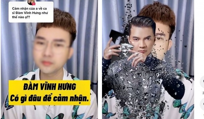 Một tiktoker hé lộ con người thật của Đàm Vĩnh Hưng. Ảnh: Chụp màn hình