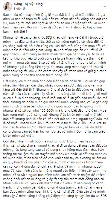 Midu bất ngờ đăng đàn tiết lộ nỗi buồn đằng sau hoạt động kinh doanh bất động sản phất lên như 'diều gặp gió'