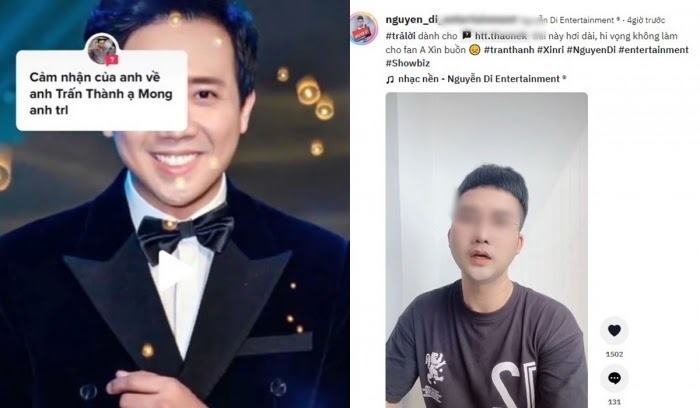 Trấn Thành thông qua lời nhận xét của tiktoker có tiếng có cả những điều tốt và điều chưa tốt. Ảnh: Chụp màn hình