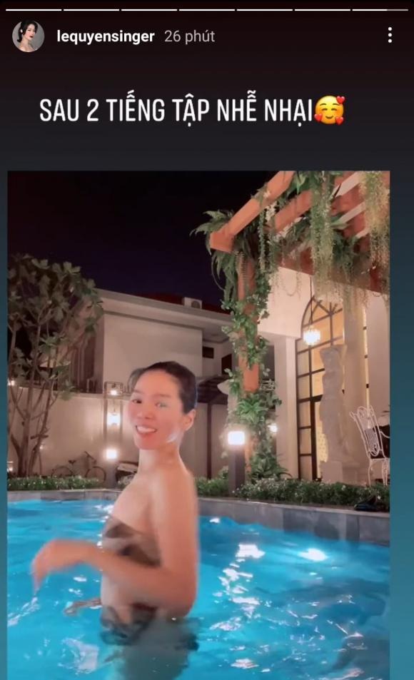 Lệ Quyên để lộ khuyết điểm vòng 1. Ảnh: FBNV