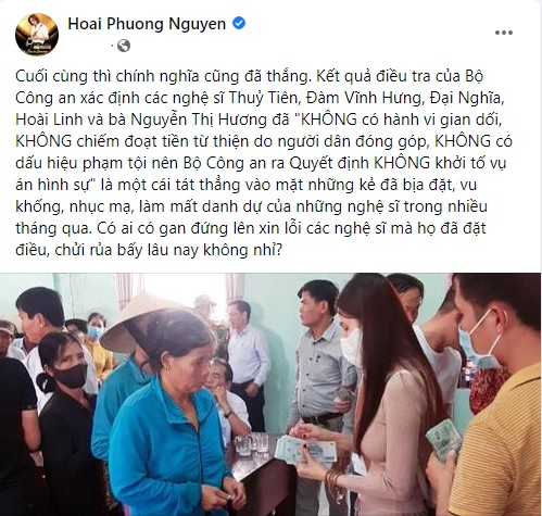 Chồng Việt Hương động thái gay gắt khi vừa hay tin Đàm Vĩnh Hưng, Thủy Tiên sáng tỏ từ thiện 3