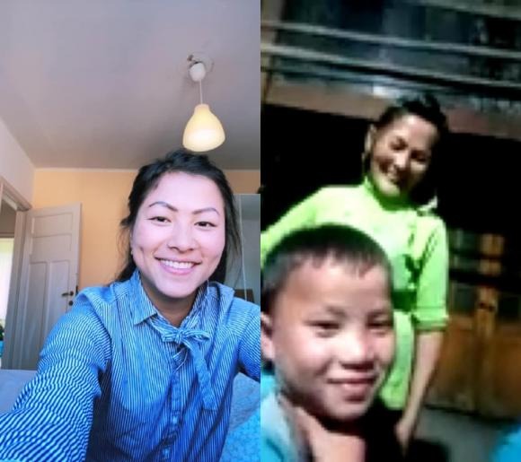 Cô cũng thường xuyên liên hệ về với gia đình của mình. Ảnh: FBNV Cô cũng thường xuyên liên hệ về với gia đình của mình. Ảnh: FBNV