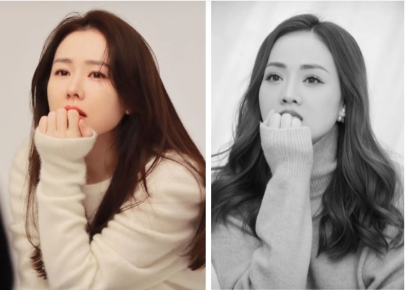 Ngọc Hà tạo dáng giống thần tượng Son Ye Jin. Ảnh: FBNV Ngọc Hà tạo dáng giống thần tượng Son Ye Jin. Ảnh: FBNV