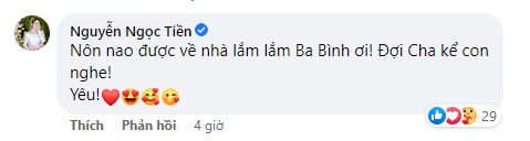 Vợ chồng Quý Bình chìm đắm trong hạnh phúc khi con đầu lòng chào đời được ít ngày