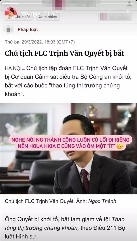 Chủ tịch FLC bị bắt, một á hậu Việt điêu đứng khi đối diện tình cảnh mất bội tiền - Ảnh 1 Chủ tịch FLC bị bắt, một á hậu Việt điêu đứng khi đối diện tình cảnh mất bội tiền - Ảnh 1