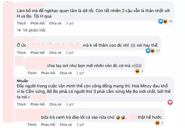 Nhiều người chỉ trích Minh Hải hơn 1 năm qua không về gặp con. Ảnh: Chụp màn hình