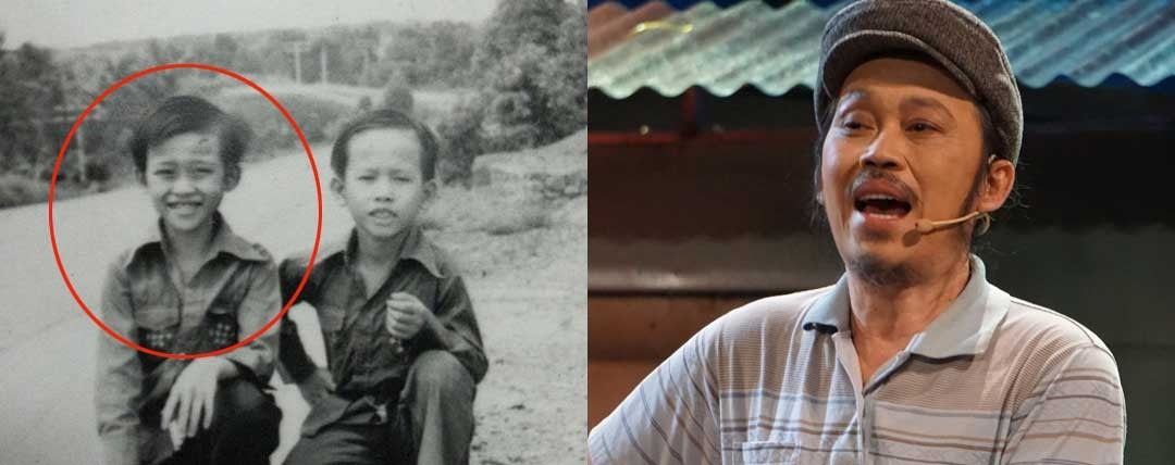 Dễ dàng nhận ra Hoài Linh khi những đường nét trên gương mặt của cậu bé năm nào đến nay vẫn nhận thấy rõ