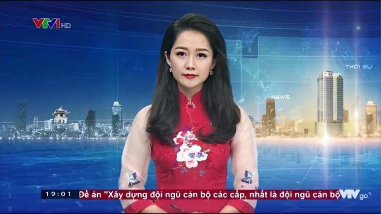 BTV Thu Hà. Ảnh: Internet BTV Thu Hà. Ảnh: Internet