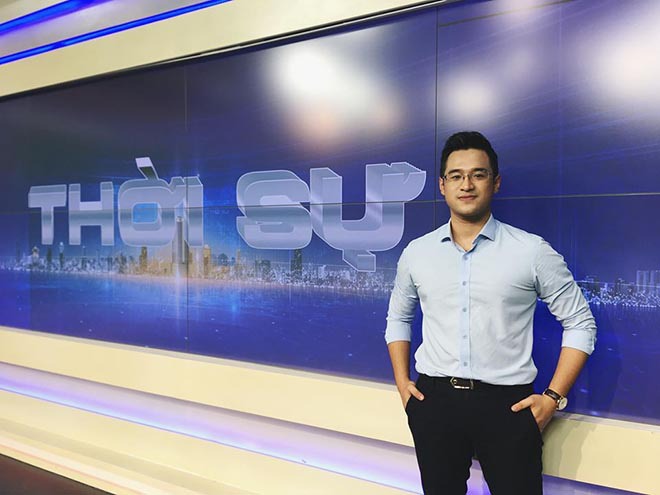 BTV Tiến Anh. Ảnh: FBNV BTV Tiến Anh. Ảnh: FBNV