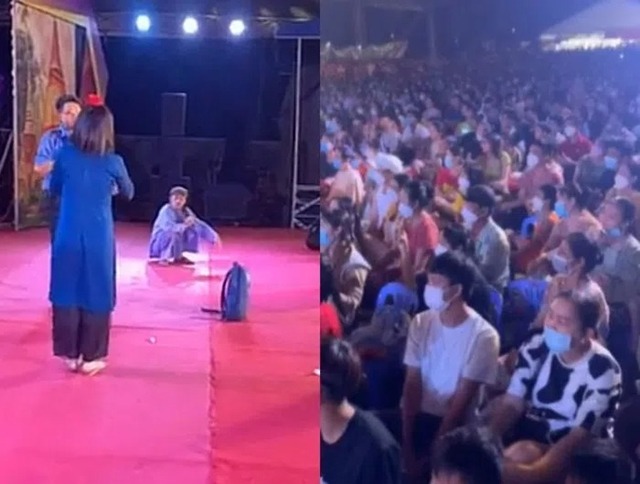 Khán giả lặng thinh trước phần biểu diễn của Hoài Linh mới đây. Ảnh: Internret Khán giả lặng thinh trước phần biểu diễn của Hoài Linh mới đây. Ảnh: Internret