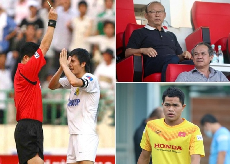 Công Vinh từng vái lạy trọng tài và bị phạt treo giò 6 tháng (Ảnh internet) Công Vinh từng vái lạy trọng tài và bị phạt treo giò 6 tháng (Ảnh internet)