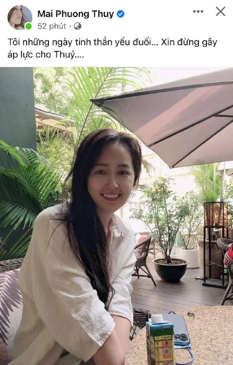Dòng trạng thái gây hoang mang của Mai Phương Thúy