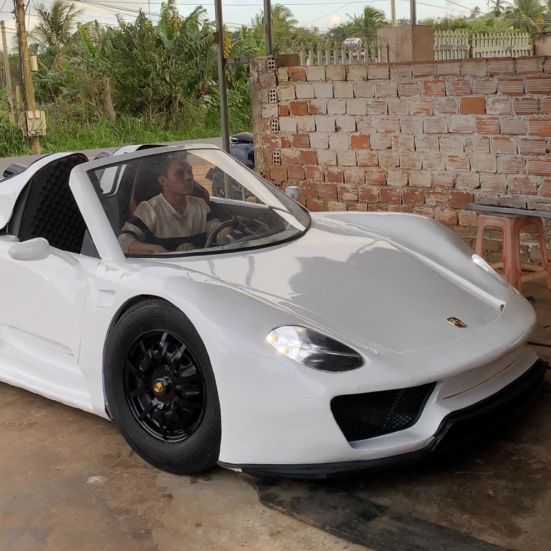 Thanh niên Việt Nam tự chế Porsche 918 Spyder bạc tỷ nhìn như thật gây sốt mạng 4