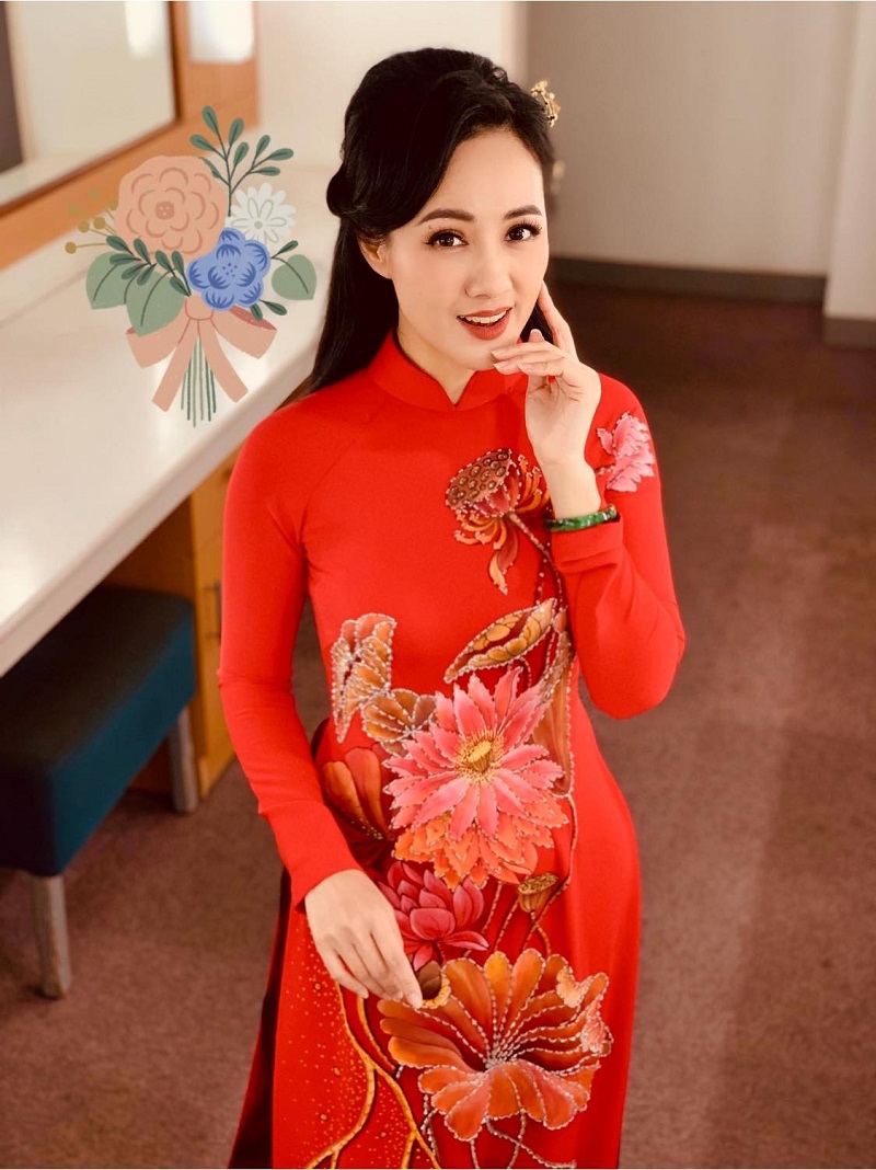 Nhan sắc xinh đẹp của BTV Hoài Anh (Ảnh FBNV)