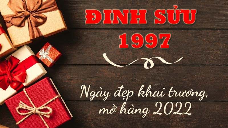 Ngày giờ tốt cho gia chủ tuổi Đinh Sửu 1997 mở hàng khai xuân năm mới Nhâm Dần 2022 Ngày giờ tốt cho gia chủ tuổi Đinh Sửu 1997 mở hàng khai xuân năm mới Nhâm Dần 2022