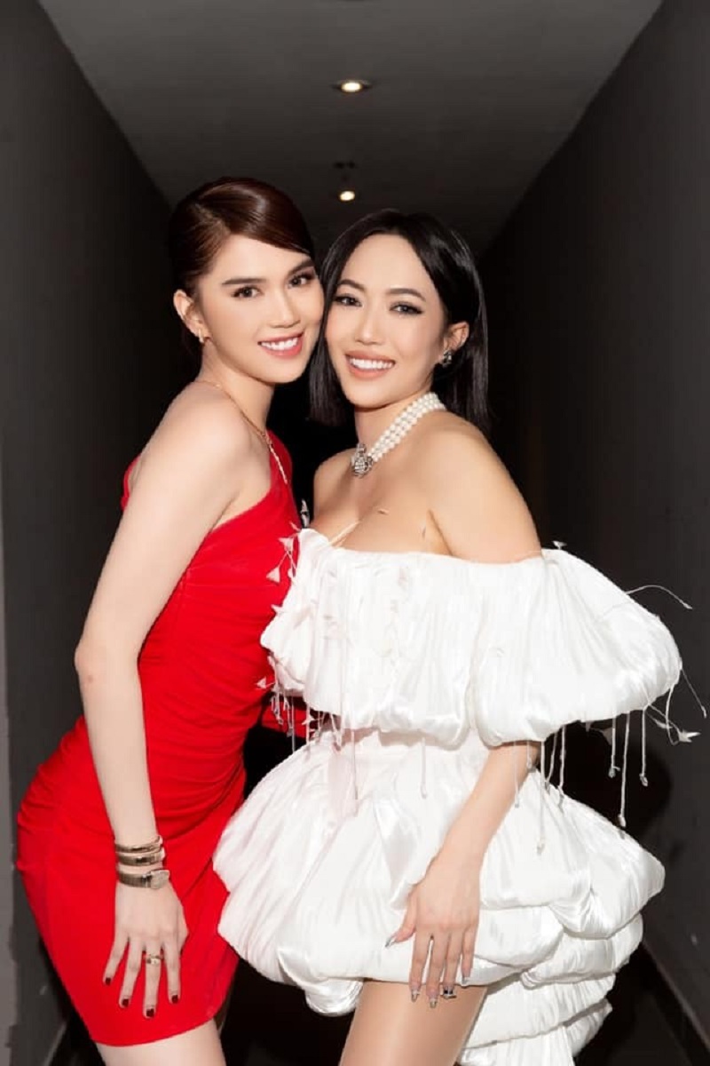 Ngọc Trinh gây náo loạn mạng xã hội khi đến chung vui cùng đàn em Diệu Nhi (Ảnh FBNV)