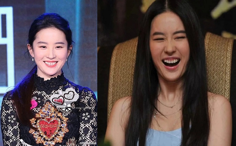Lưu Diệc Phi hợp hơn khi để mặt lạnh, bởi khi cười cô để lộ nhiều khuyết điểm, nhan sắc bị dìm hàng đáng kể.