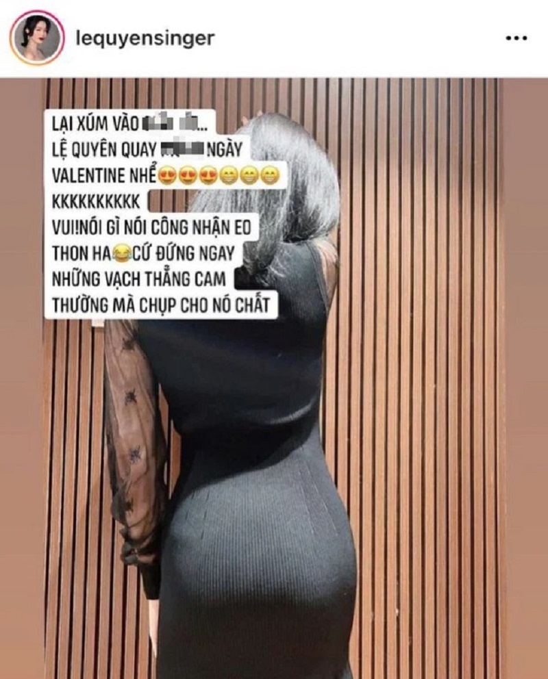 Lệ Quyên chưng cả 'bàn tọa' vào mặt dân mạng, còn tuyên bố một câu xanh rờn 